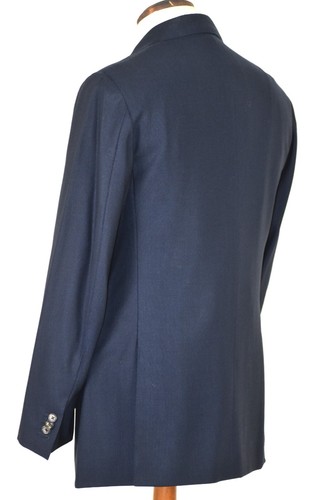 Xlent Sartorio Napoli by Kiton Navy Blue Weave Blazer Sport Jacket EU48 US 38 R - Picture 5 of 8