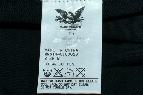 MARK MCNAIRY NEW AMSTERDAM For Heather Grey T- Shirt Black sz M NEW - Picture 5 of 7