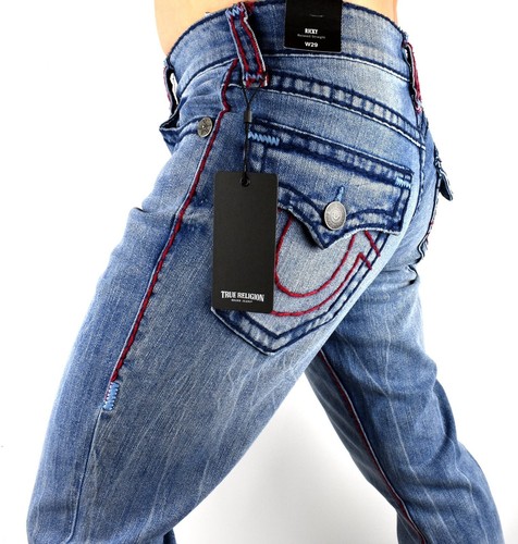 True Religion Men's Ricky Super T Relaxed Straight Jeans - 107507 - Picture 3 of 7