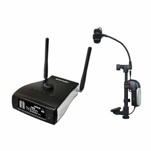 UHF Clip on instrument Wireless Microphone Condenser Mic for Cello Violin Stage