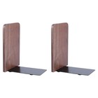 2pcs office book stand Bookends Wooden Bookend Steel Bookends Heavy Bookends