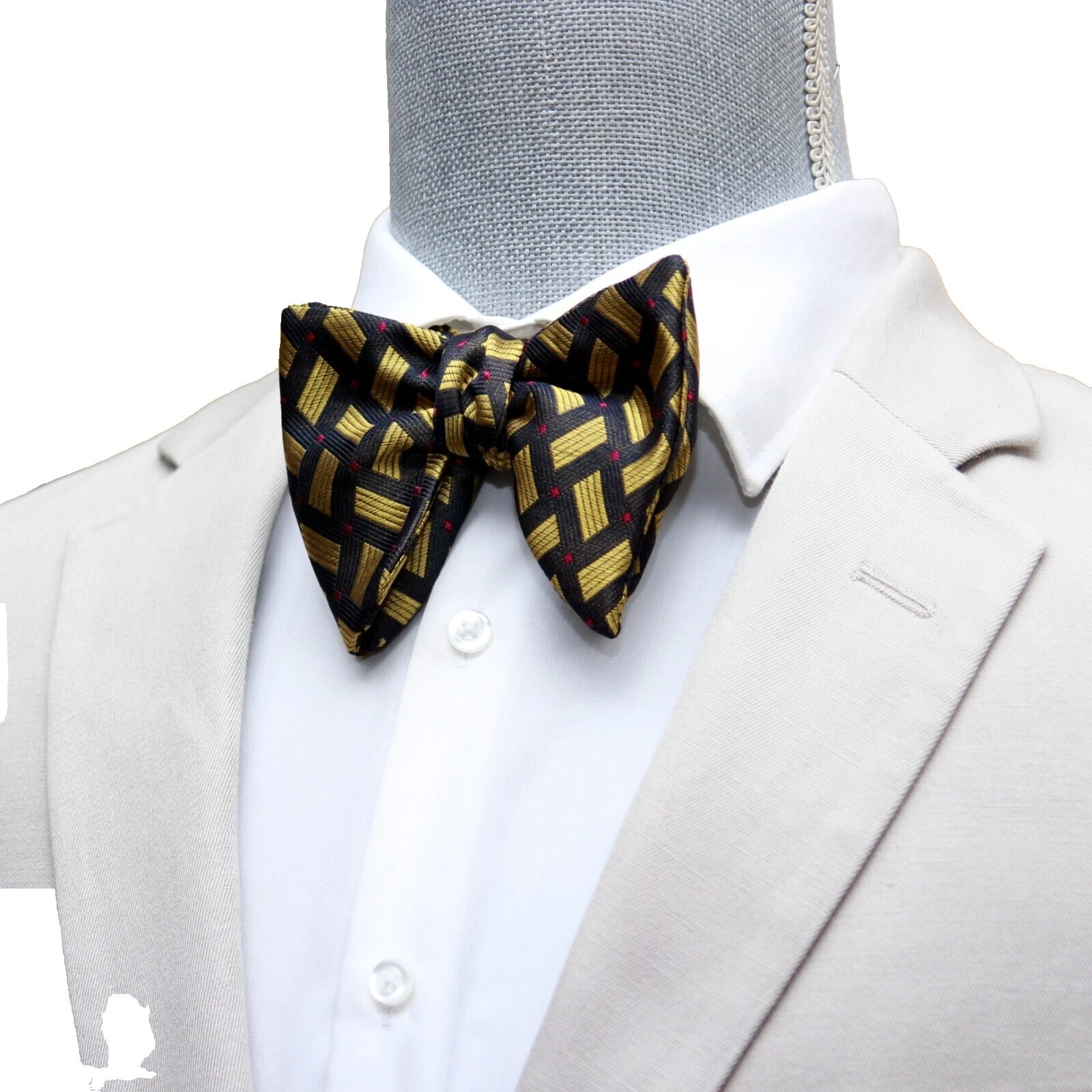 Lazos geométrica de mariposa para hombres