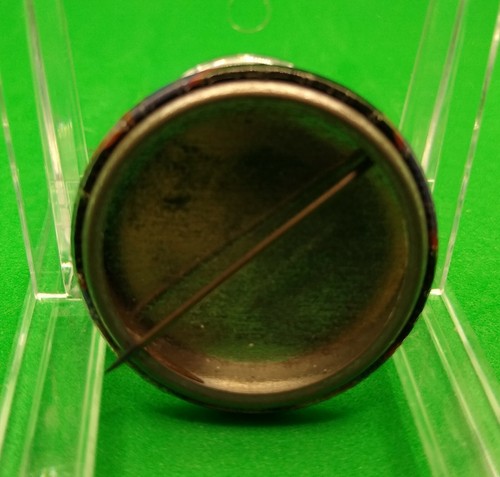 1.25" Vintage Saxon Self Titled Album Pin Button Pinback 1980s Warrior - Picture 2 of 2