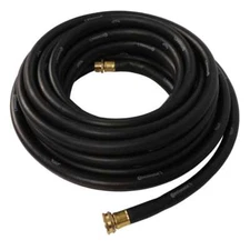 Black Water Hose Premium Commercial Grade Rubber Heavy Duty 5/8 In. Dia X 50 Ft.