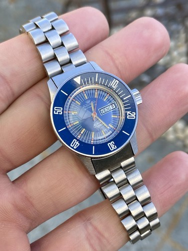 Orologio Watch Audix Watch Automatic Diver Sub Lady Vintage Swiss Rare - Picture 16 of 16