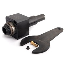 Straight (0°) driven tool for VDI40 turret with 117.55mm coupling, ER32, RATIO 1