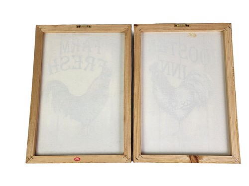 Leinwand Hahn Bilder 10 x 14 Konvolut 2 Stück Wanddeko Bauernhof Land Kunst Neu  - Bild 2 von 4