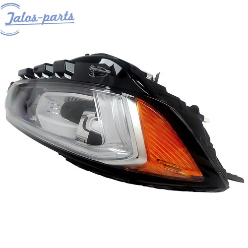 FOR 2019-2021 FORD EDGE HEADLIGHTS LED W/ DRL CHROME HOUSING AMBER WITH BULB - Picture 7 of 8