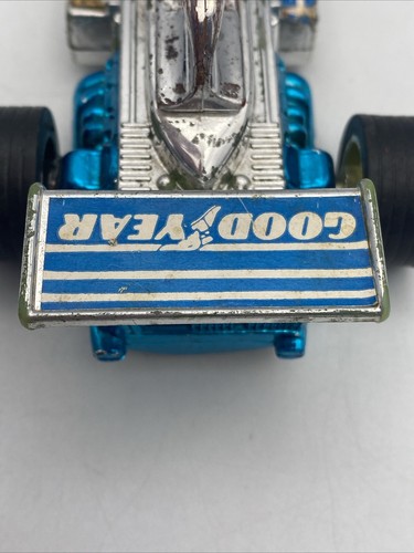 VINTAGE ZEE 6" giocattolo METALLIC HARD PLASTIC LOTUS INDY AUTO DA CORSA racing #1048 - Foto 10 di 11
