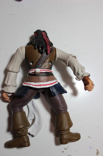 Captain Jack Sparrow sword Zizzle 6.5" Loose Action Figure Pirates of Caribbean - Picture 4 of 4