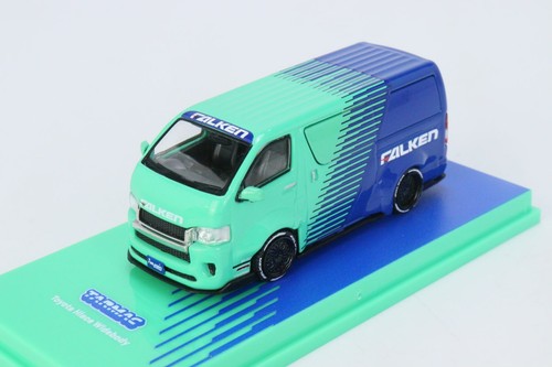 Coche modelo Falken Tarmac Works 1:64 Hiace carrocería ancha en caja - Imagen 5 de 7
