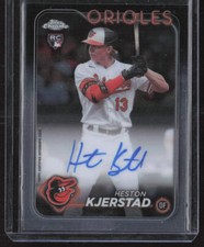 Heston Kjerstad 2024 Topps Chrome Rookie Autographs #RA-HK Baltimore Orioles
