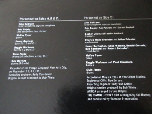 John Coltrane Trane's Modes Japan Promo DBL Vinyl LP VIM-4615 Village Vanguard - Picture 4 of 7