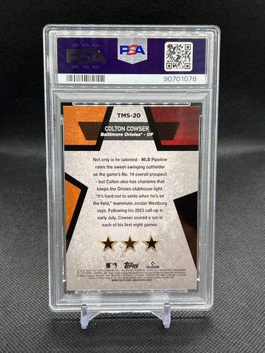 2024 Topps Series 1 Colton Cowser Mega Star RC PSA 10  - Bild 2 von 2