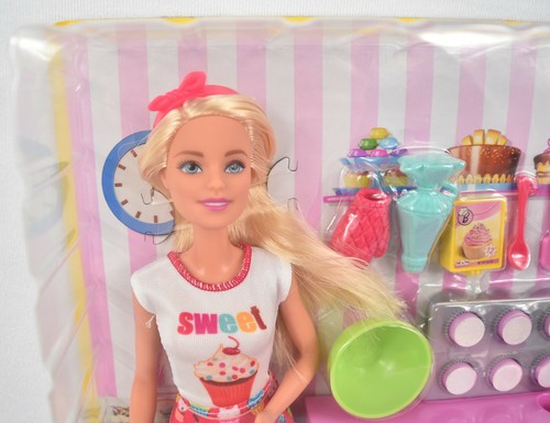 NEU Barbie You Can Be Anything Baker Spielset Cupcake Bäckerei Koch 2017 Mattel - Bild 2 von 12