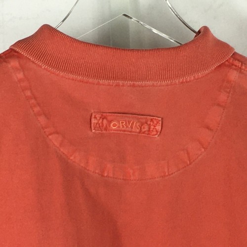 Orvis Mens Polo Shirt Short Sleeve Metal Fish Buttons Distressed Red L - Picture 7 of 12