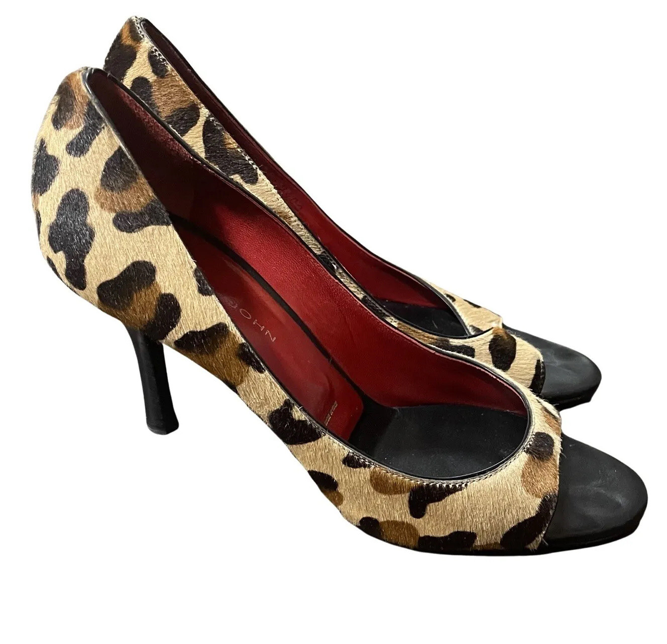 ST. JOHN Women's Size 9B Leopard Animal Print Cal… - image 3