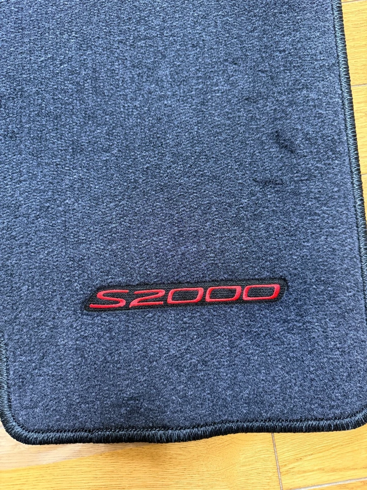 Genuine Honda OEM S2000 Black with Red Stiching Carpeted Set Floor Mat Foto 4 de 4