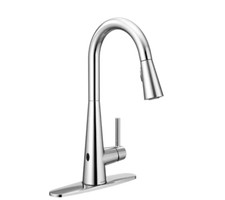 MOEN Sleek Touchless Single-Handle Pull-Down Sprayer Kitchen Faucet,MotionSense
