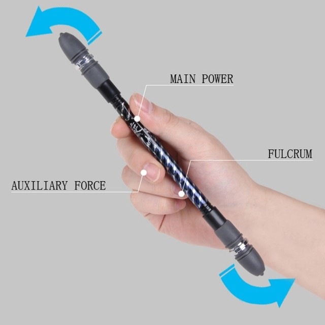 Non Slip Pen Coated Spinning Ballpoint Gaming Rolling Finger Rotating Playing