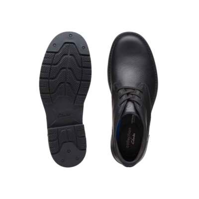 Clarks Clarks Mens Morris Peak Boots Black Tumbled Leather  display picture 3