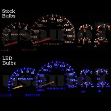 95-98 Chevy Tahoe Dash Instrument Cluster Gauge BLUE LED LIGHT BULBS UPGRADE KIT