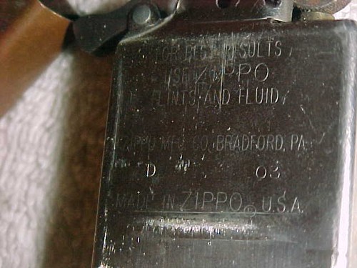 rare SOLID COPPER 03 ZIPPO MATCHING INSERT - estate - Picture 5 of 6