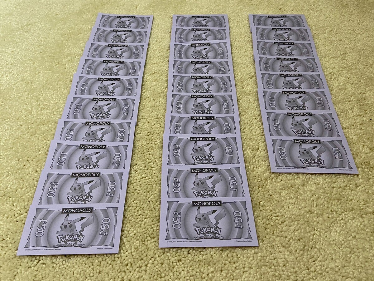モノポリーページ Monopoly Pokemon Kanto Edition Board, Cards, Money