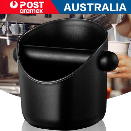 Coffee Waste Container Grinds Knock Box Tamper Tube Bin Black Bucket AU Stock - Picture 1 of 11