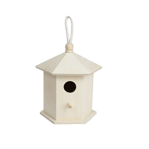 Cousin zum Selbermachen unfertiges Holzvogelhaus 5,7""x4,9""x7""-Tulpe - Bild 2 von 3