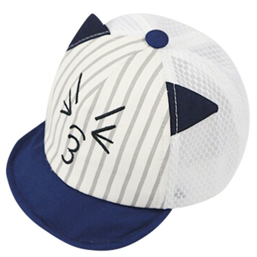 Toddler Infant Baby Boys And Girls Cat Cartoon Hat Summer Adjustable Sun Cap - Picture 8 of 14