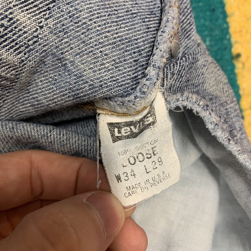 Vintage Levi’s 545 Loose Denim Jeans Size 34X29 Distressed Faded Made In USA - Picture 10 of 11