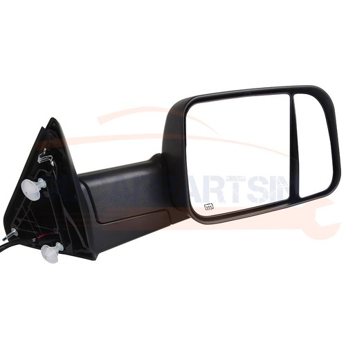 For 2009-2015 Dodge Ram Pickup Set of Mirrors Power Manual Fold (Flipup) Heated - Picture 4 of 8