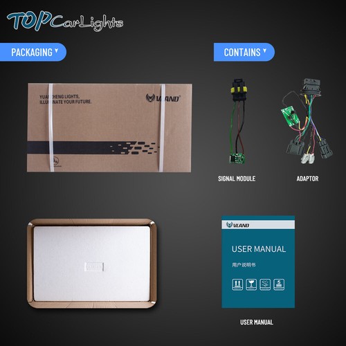 VLAND Red Style LED Tail Lights For 2014 2015 Chevrolet Chevy Camaro Rear Lamps - Picture 14 of 14