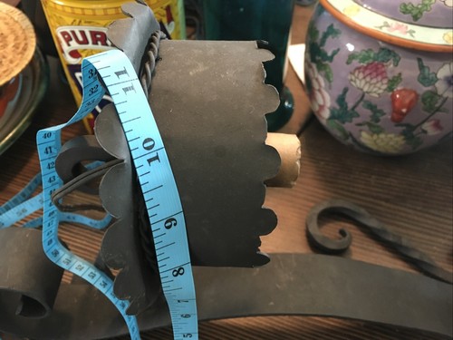 Antique Spanish Wrought Iron Wall Torch Sconce Castle Two Available. - Picture 17 of 17