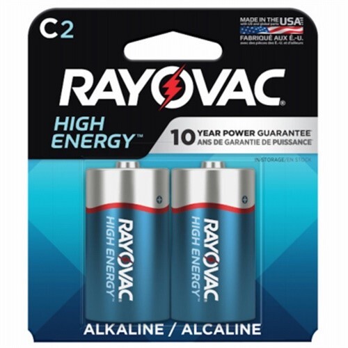 Baterías alcalinas Rayovac High Energy C 2 paquetes cardadas - Imagen 2 de 3