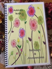 ADDRESS BOOK Telephone BIRTHDAY ANNIVERSARY ORGANIZER Personalized Free