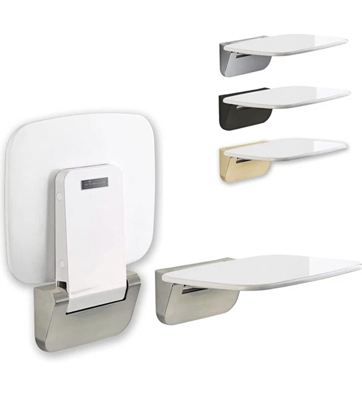 AUTUMN LANE Wall Mounted Folding Shower Seat Holds up to 350lbs