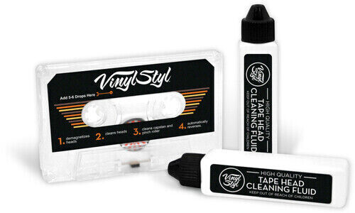 Vinyl Styl® Audio Cassette Head Cleaner & Demagnetizer - For Home/Auto/Portable - Picture 1 of 5