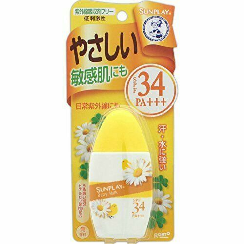 Rohto Mentholatum SUNPLAY Babymilch Sonnencreme LSF34+ PA++++ 30 g aus Japan - Bild 3 von 3