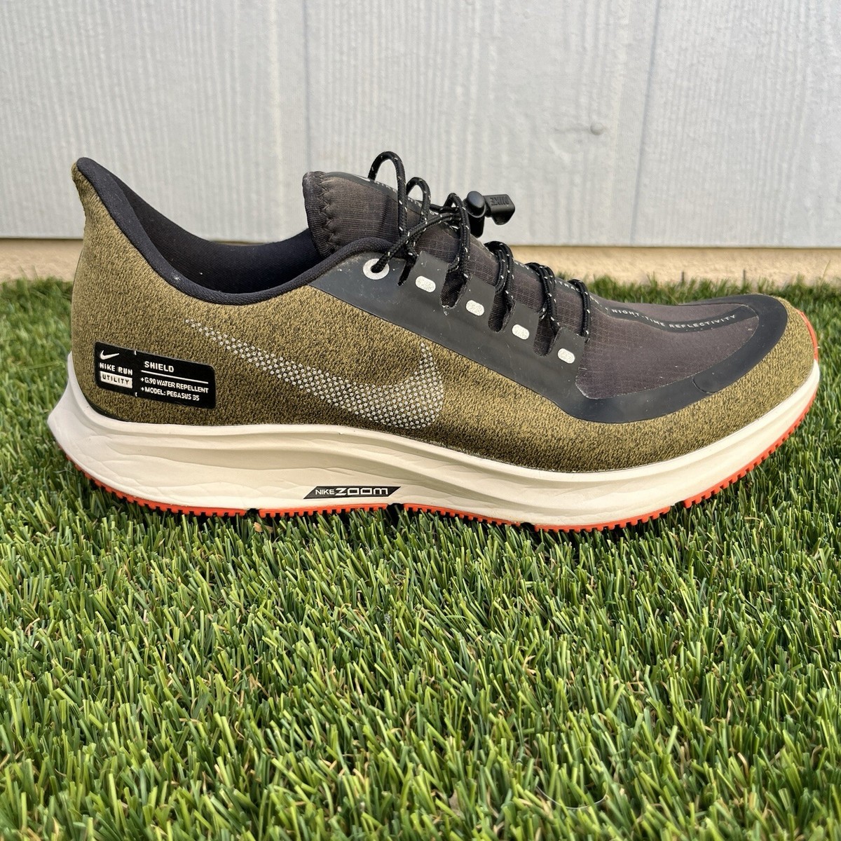 Size Nike Air Zoom Pegasus 35 Shield Olive Flak for sale