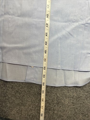 Oak Hill Herren Classic Fit Bügelfrei Kurzarm Blau Knopfleiste 19 Big - Bild 9 von 9