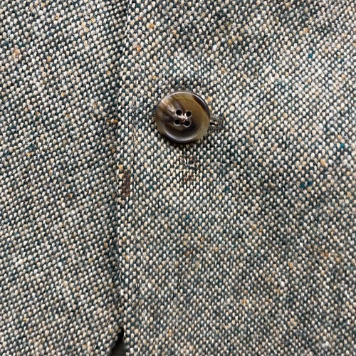 VTG Real Magee Of Donegal Men’s Tweed 3-Button Blazer Green/Beige • USA • 44L - Picture 17 of 18