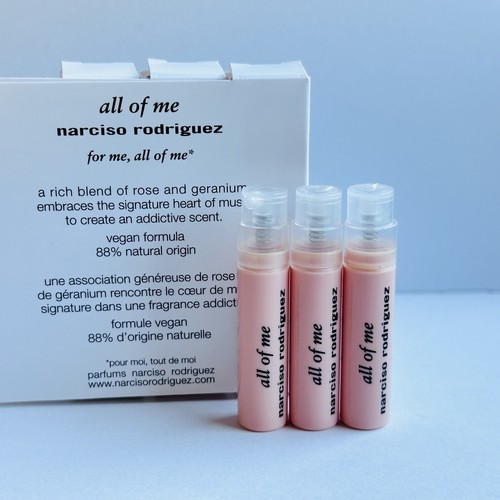 3 x Narciso Rodriguez All Of Me Eau de Parfum  Spray Sample 0.6 ml each - Picture 2 of 2