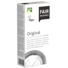 Fair Squared Original Kondome 10/100 Stück, Vegan, Fair gehandelt 54–55mm natur