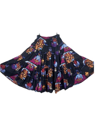 VTG Sedona Women’s OS 27”-40” Waist 30”Long Tiered Flare Navajo Americana skirt