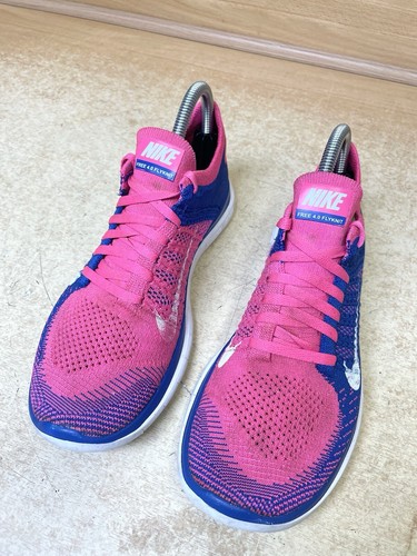 Nike Free 4.0 Flyknit Turnschuhe Größe 6 Laufschuhe Damen lila schwarz Fitnessstudio Laufen - Bild 14 von 21