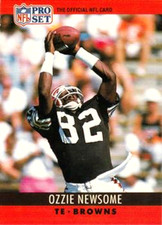 1990 Pro Set #75B Ozzie Newsome CORRECT (Born Little Rock) Cleveland Browns HOF