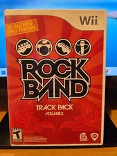 Rock Band Track Pack: Volume 2 (Nintendo Wii, 2008) Complete With Manual