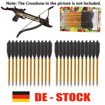 12-60Stück 6,5'' Pfeile Bolzen Aluminium Bolzen für Pistolen 50lb-80lb Jagdpfeile